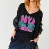 Five Jeans Night Black Forest Love T-Shirt