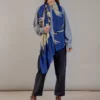 One Hundred Stars Stork Royal Blue Wool Scarf