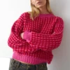 Noella Gio Pink Red Mix Knit Jumper