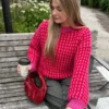 Noella Gio Pink Red Mix Knit Jumper