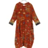 One Hundred Stars Dragon Rust Asymmetric Dress