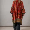 One Hundred Stars Dragon Rust Velvet Grande Kimono