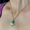 Waterproof Turquoise Fan Pendant