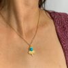 Waterproof Turquoise Fan Pendant