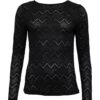 Costamani Zig Zag Black Blouse