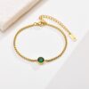 Waterproof Emerald CZ Bracelet