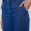 Numph Amber Mid Blue Denim Pants