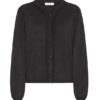 B.Young Mobbe Black Mix Knit Cardigan