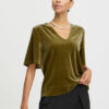 B.Young Perlina V-Neck Top Fir Green