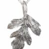 Lucy Sylvester Silver Hawthorn Leaf Necklace