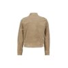 Red Button Light Taupe Cord Bomber Jacket