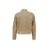 Red Button Light Taupe Cord Bomber Jacket