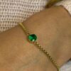 Waterproof Emerald CZ Bracelet