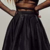 Free People Black Emilia Full Skirt