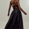 Free People Black Emilia Full Skirt