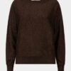 Esqualo Batwing Lurex Sweater – Chocolate