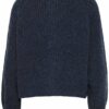 B.Young Nello Navy Blue Melange Cardigan