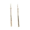 Single Hammered Stick Drops Silver or Gold Plated