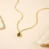 Waterproof Birthstone Teardrop Necklace