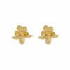 Alex Monroe Forget Me Not Stud Earrings with Itsy Bitsy Bee