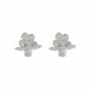 Alex Monroe Forget Me Not Stud Earrings with Itsy Bitsy Bee