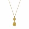 Alex Monroe Love of Nature Heart & Flower Drop Necklace (Silver or Gold Plated Silver)