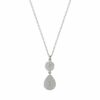 Alex Monroe Love of Nature Heart & Flower Drop Necklace (Silver or Gold Plated Silver)