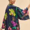 Powder Exotic Evening in Ink Kimono Jacket