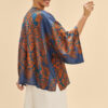 Powder Denim Tapestry Kimono Jacket