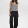 Numph Riette Medium Grey Rib Vest