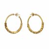 Cara Tonkin – Metropolis Large Cube Hoop Studs (Gold-Plating/Silver)