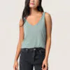 Soaked Columbine Silver Blue Tank Top