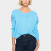 Saint Tropez Mila R-Neck Ethereal Blue Pullover