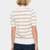 Saint Tropez Mila Ice Plaza Taupe Block Stripe Pullover