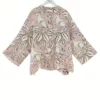 One Hundred Stars Sphinx Plaster Pink Linen Jacket