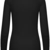 Fransa Black Hizamond Long-Sleeved Top