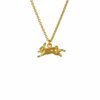 Alex Monroe Leaping Rabbit Necklace (Gold Plate)