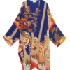 One Hundred Stars Carnival Cobalt Grande Kimono