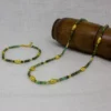 Kao Emerald Beaded Gold Plated Necklace