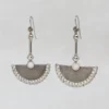 Wirework Fan Earrings (Silver or Gold Plated Silver)