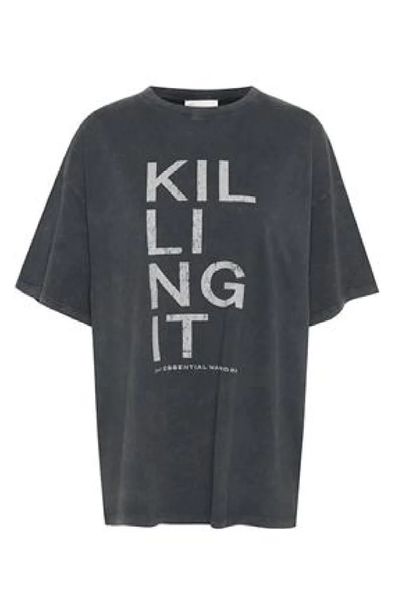 My Essential Wardrobe Killing It Tee (Dark Grey)